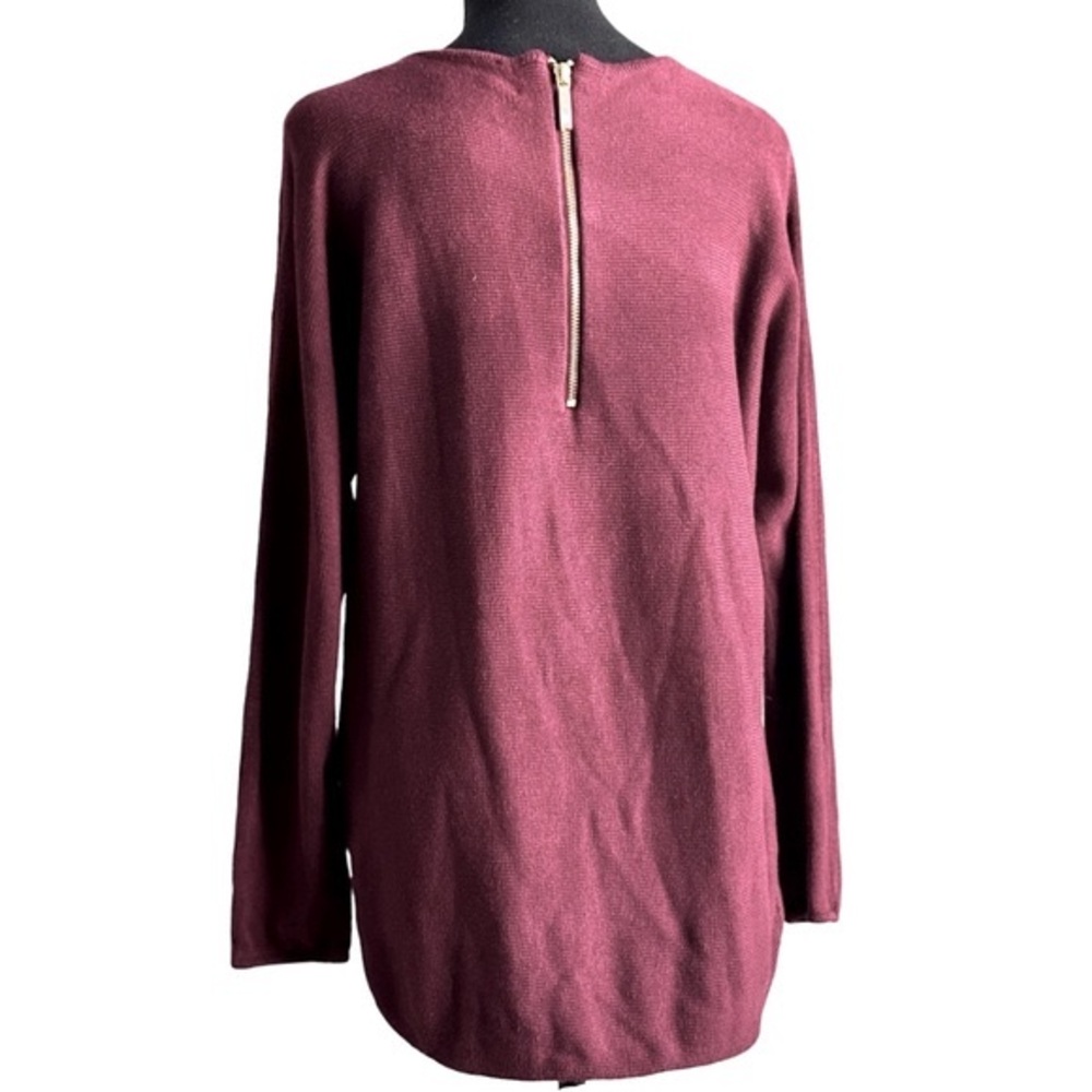 Michael Kors Burgundy Crew Neck Sweater Size Large - Picture 2 of 8